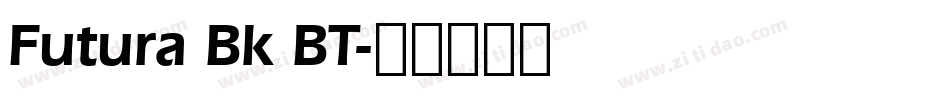 Futura Bk BT字体转换